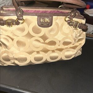 Coach Madison Julianne Op Art Signature Tote